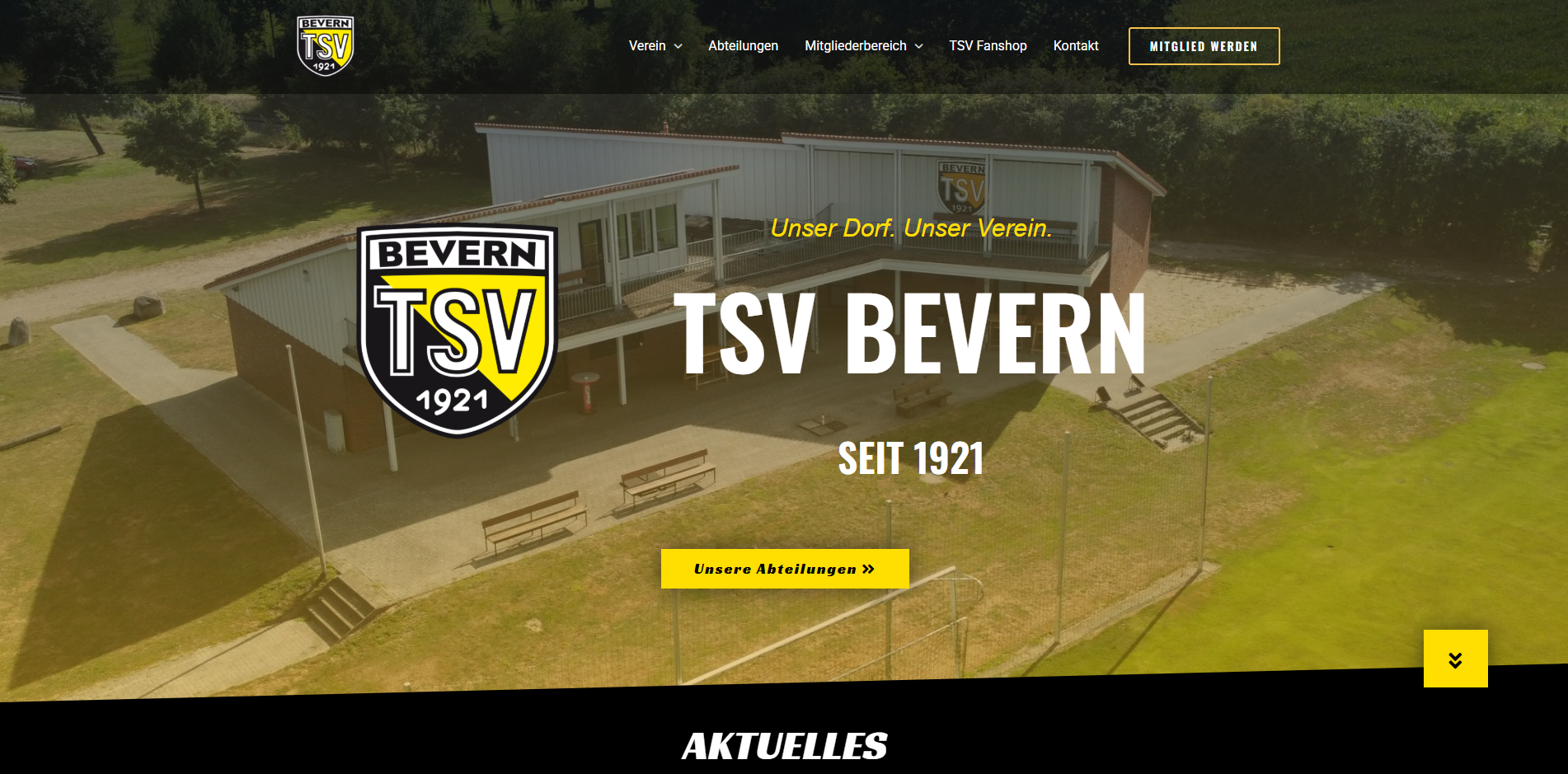 Vereinsportal für einen Sportverein